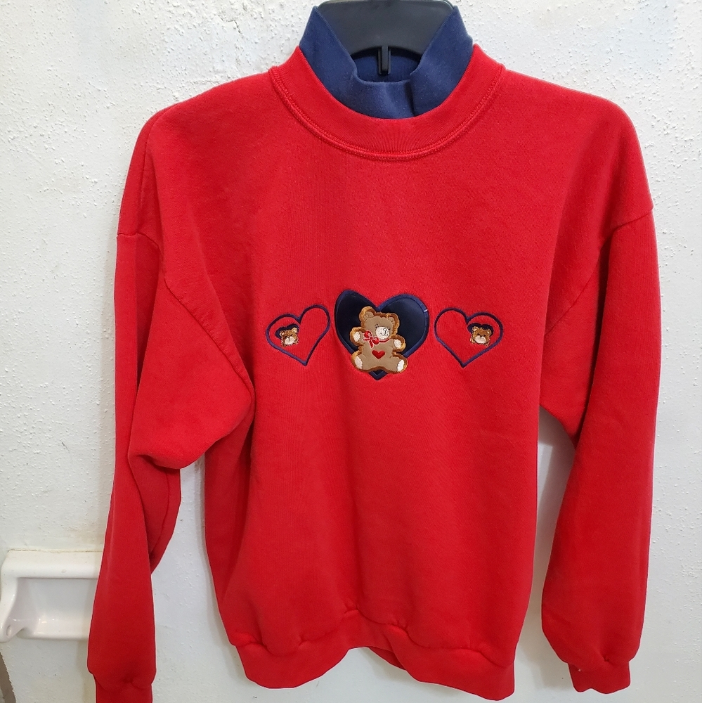 Vintage 80s/90s Teddy Bear Sweater